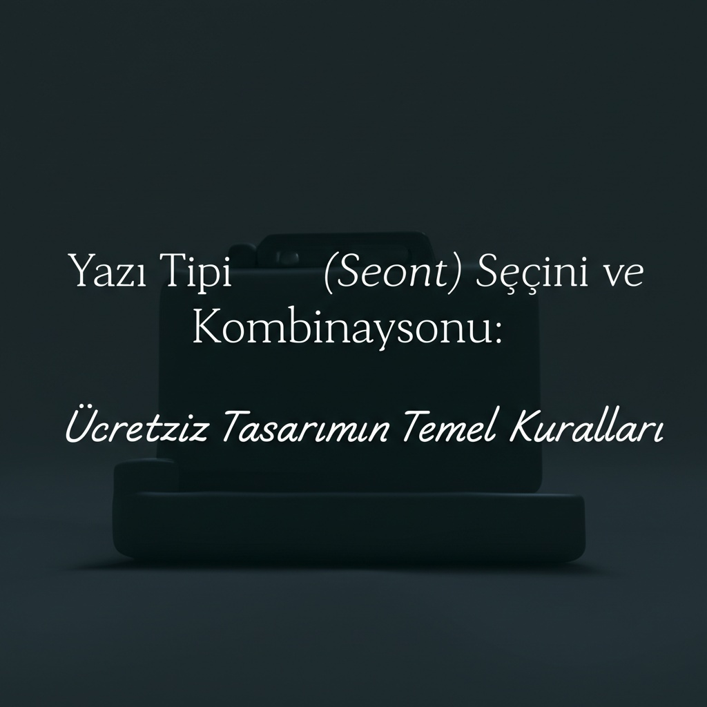 Yazı Tipi (Font) Seçimi ve Kombinasyonu: Ücretsiz Tasarımın Temel Kuralları