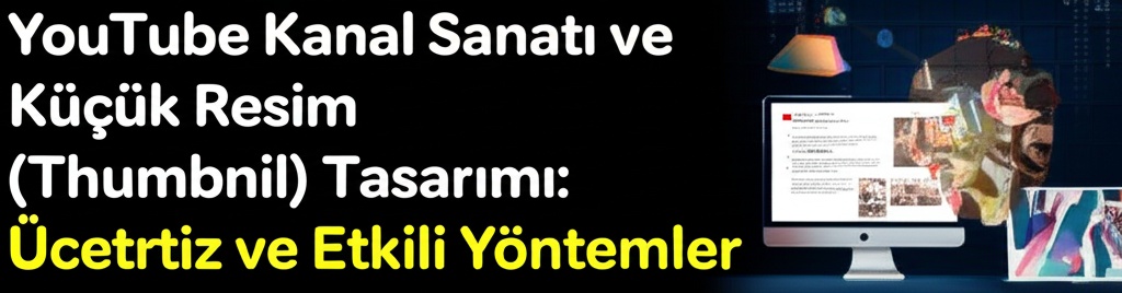 YouTube Kanal Sanatı ve Küçük Resim (Thumbnail) Tasarımı: Ücretsiz ve Etkili Yöntemler
